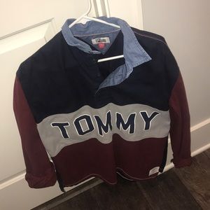 Never worn Tommy Hilfiger rugby denim shirt